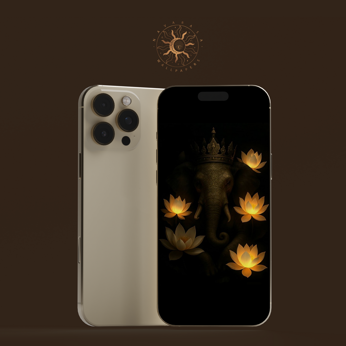 Glowing Ganesha wallpaper